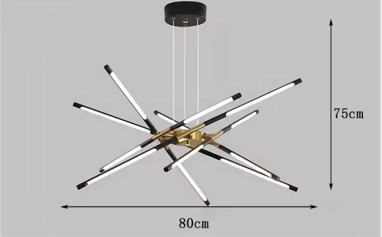 Suspension "Le Sputnik Doré" — Lustre LED Doré Dimmable Sputnik Salle à Manger | Linea Lumen