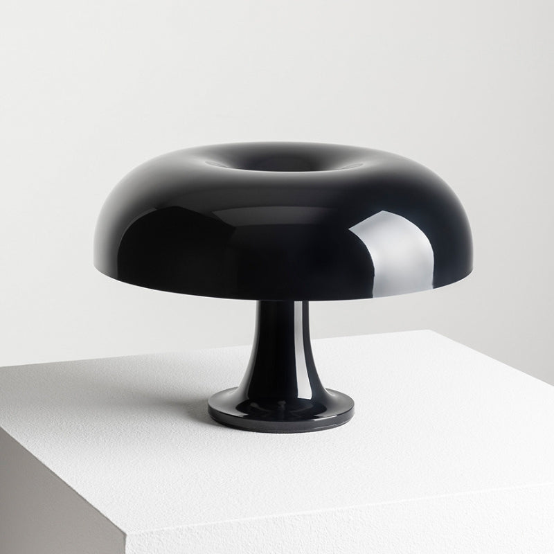 Lampe à Poser "La Lunaire" — Champignon Space Age ABS Brillant LED Noir ou Blanc | Linea Lumen