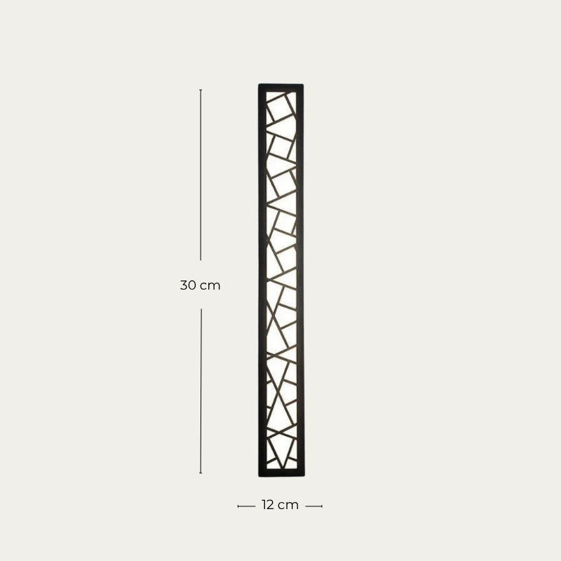 Applique Murale Extérieur "L'Ombre" — LED Ligne Minimaliste IP65 Noir | Linea Lumen