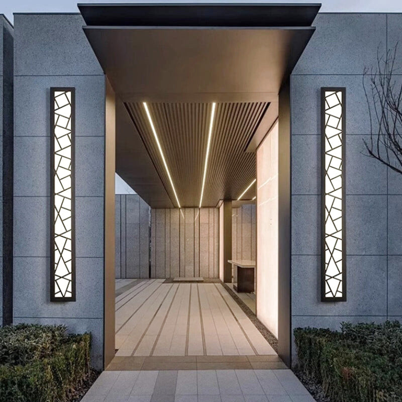 Applique Murale Extérieur "L'Ombre" — LED Ligne Minimaliste IP65 Noir | Linea Lumen
