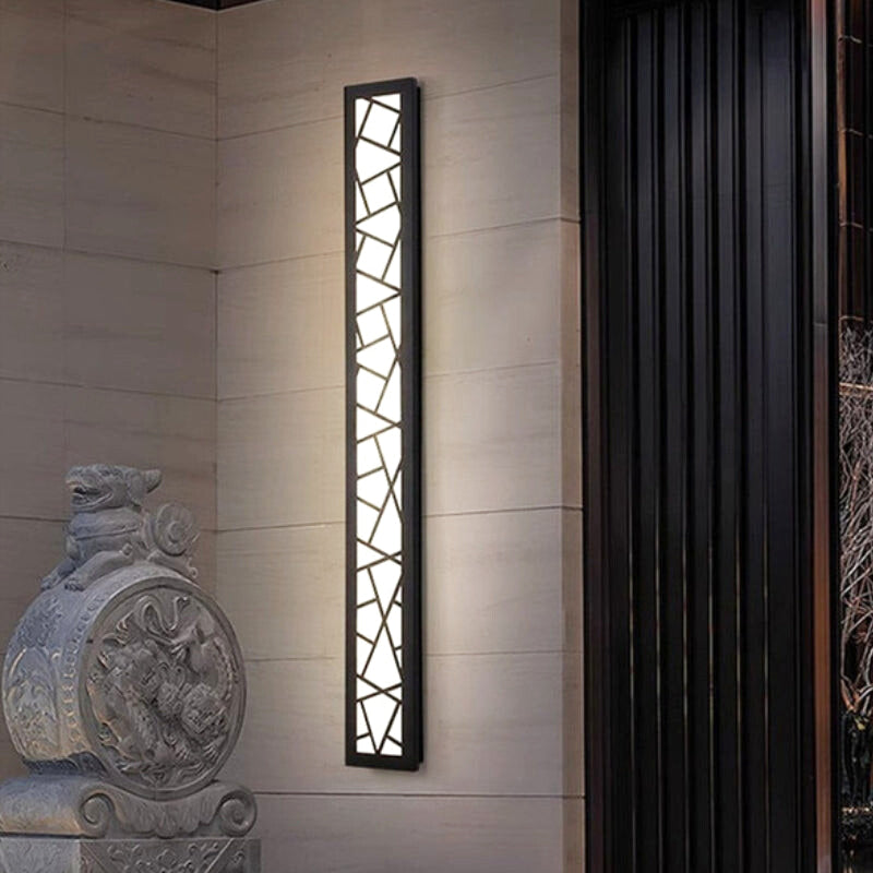 Applique Murale Extérieur "L'Ombre" — LED Ligne Minimaliste IP65 Noir | Linea Lumen