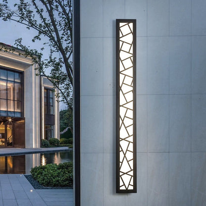 Applique Murale Extérieur "L'Ombre" — LED Ligne Minimaliste IP65 Noir | Linea Lumen