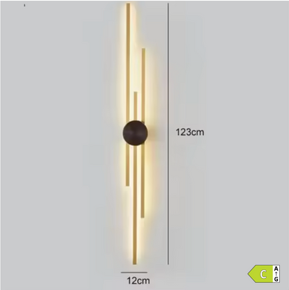 Grande Applique Murale "Le Cuivre" — LED Cuivre Minimaliste Luxe Salon Couloir | Linea Lumen