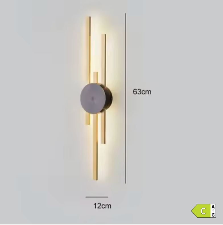Grande Applique Murale "Le Cuivre" — LED Cuivre Minimaliste Luxe Salon Couloir | Linea Lumen