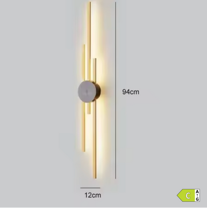Grande Applique Murale "Le Cuivre" — LED Cuivre Minimaliste Luxe Salon Couloir | Linea Lumen