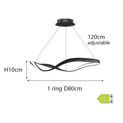 Suspension "La Colonne Lumière" — Longue LED Salle à Manger Loft Escalier | Linea Lumen