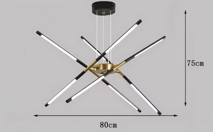 Suspension "Le Sputnik Doré" — Lustre LED Doré Dimmable Sputnik Salle à Manger | Linea Lumen