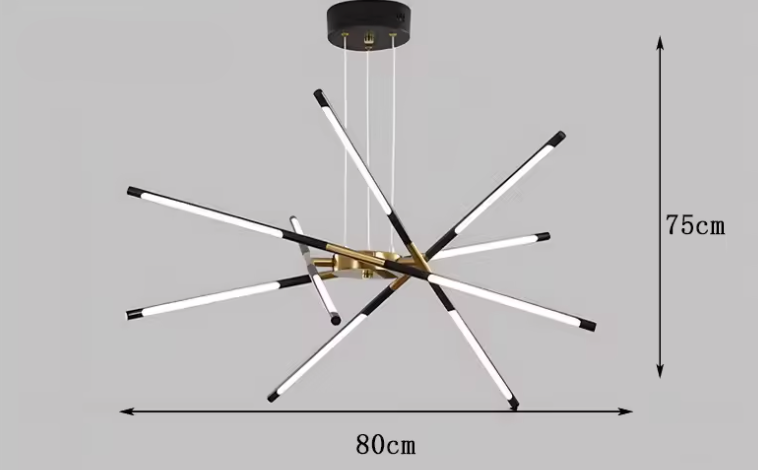 Suspension "Le Sputnik Doré" — Lustre LED Doré Dimmable Sputnik Salle à Manger | Linea Lumen