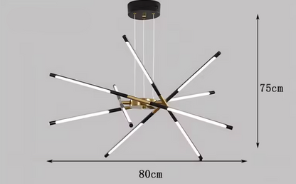 Suspension "Le Sputnik Doré" — Lustre LED Doré Dimmable Sputnik Salle à Manger | Linea Lumen