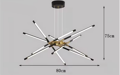 Suspension "Le Sputnik Doré" — Lustre LED Doré Dimmable Sputnik Salle à Manger | Linea Lumen