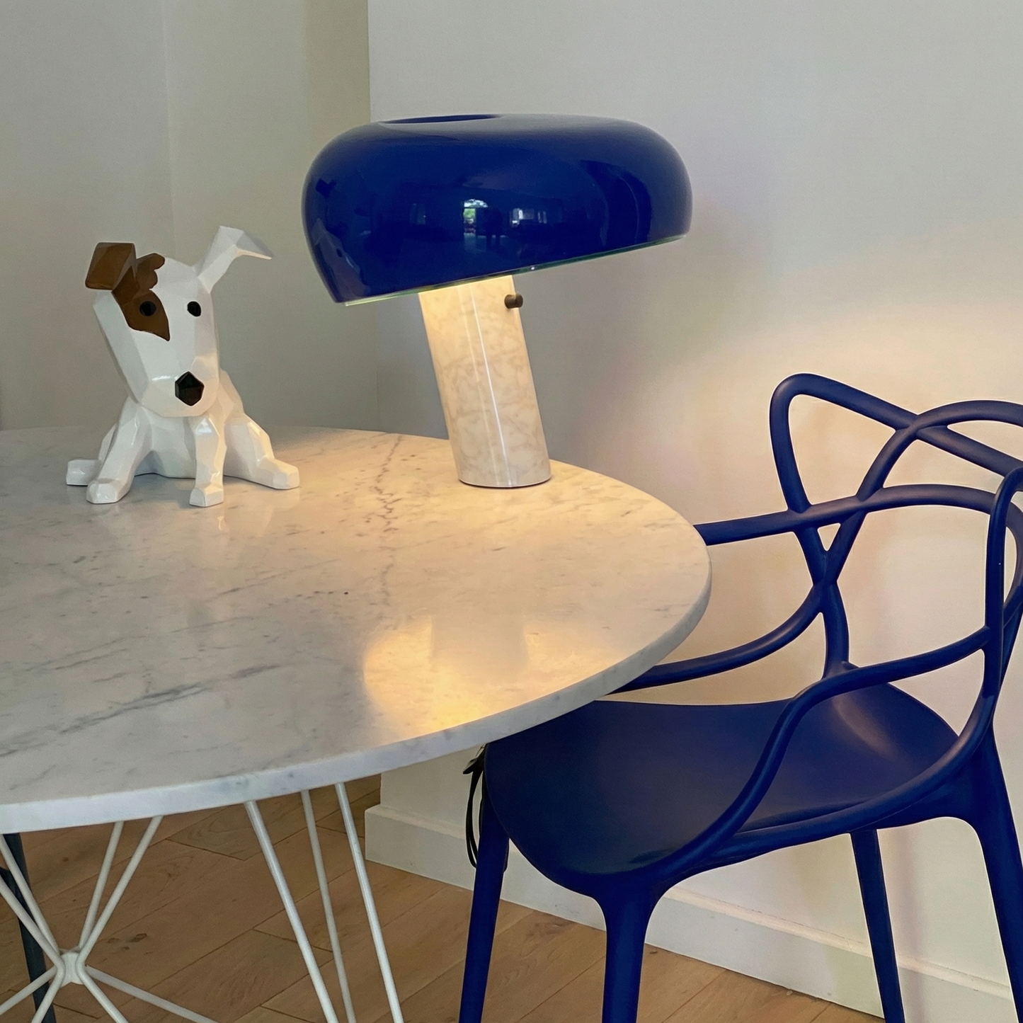 Lampe à Poser Design Italien "Snoopy" Bleu