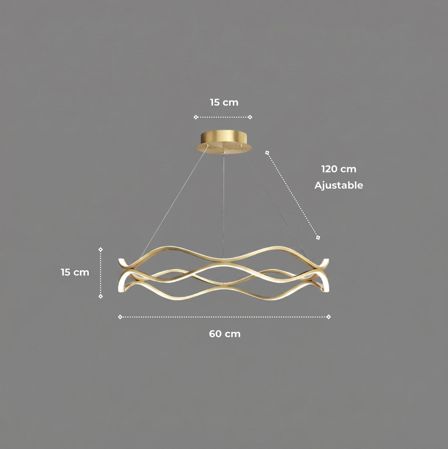 Suspension "Le Cercle" — LED Circulaire Minimaliste Luxe Hall Salon | Linea Lumen