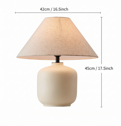 Lampe "L'Argile" — Céramique Wabi-Sabi Minimaliste