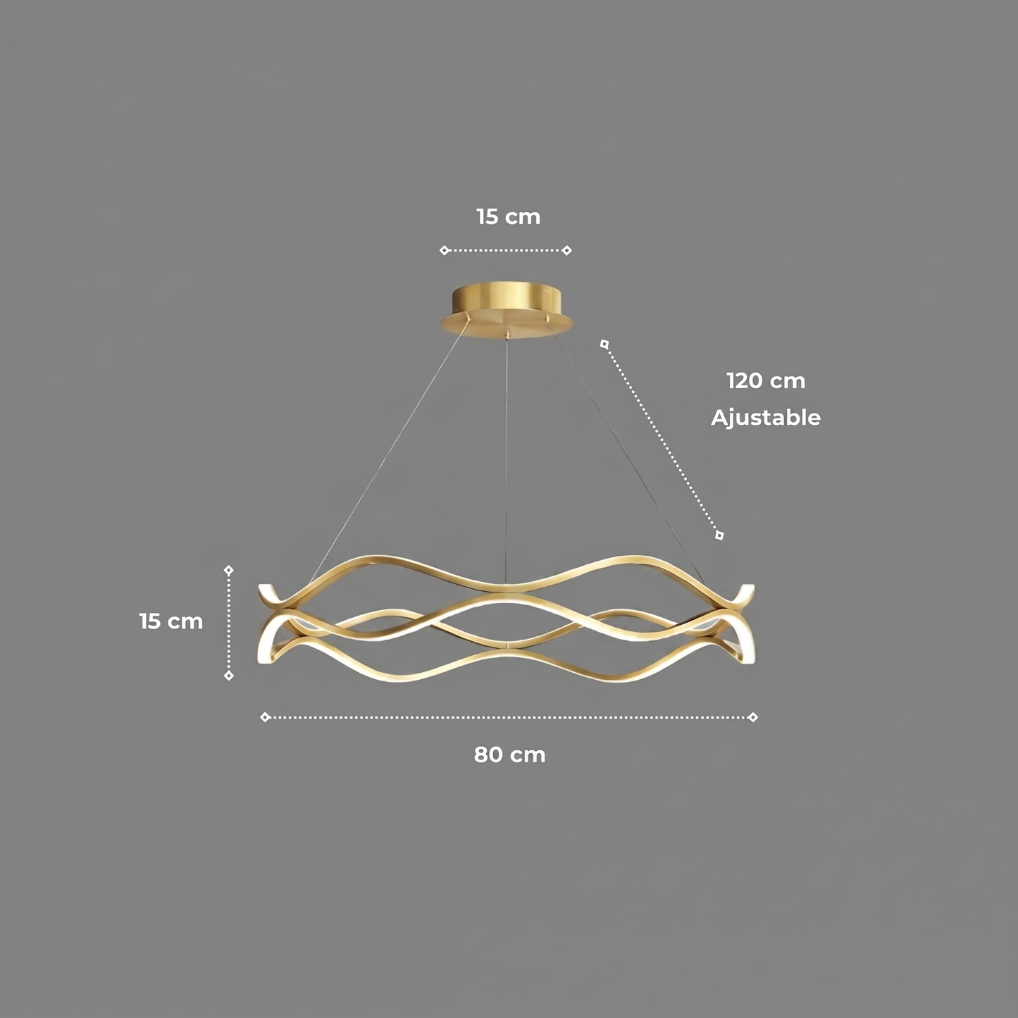 Suspension "Le Cercle" — LED Circulaire Minimaliste Luxe Hall Salon | Linea Lumen