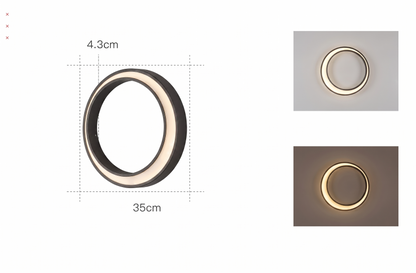 Applique "La Couronne" — LED Circulaire Luxe Extérieur