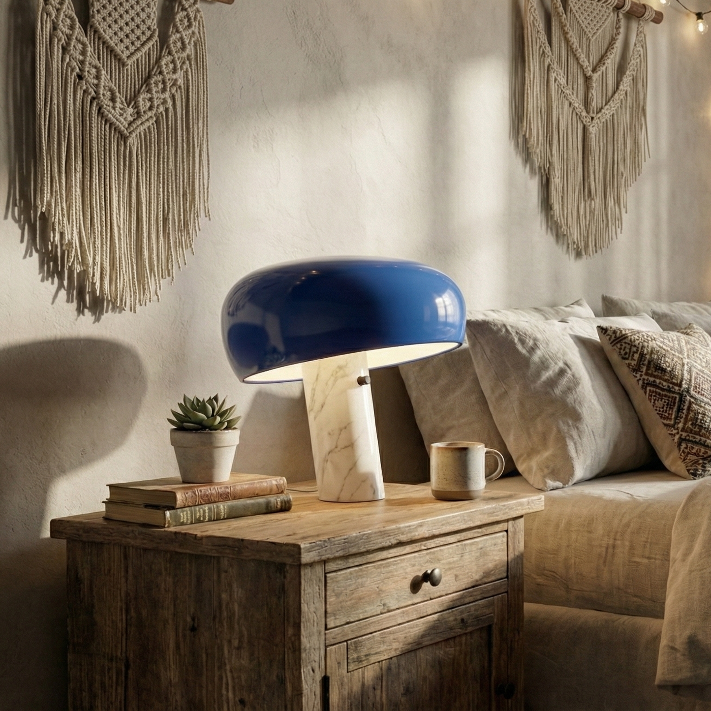 Lampe à Poser Design Italien "Snoopy" Bleu