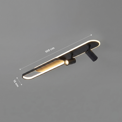 Plafonnier "Les Projecteurs" — Spots LED Orientables Noir Blanc Or Cuisine Salon | Linea Lumen