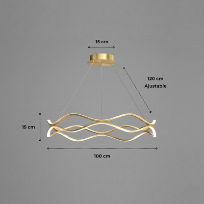 Suspension "Le Cercle" — LED Circulaire Minimaliste Luxe Hall Salon | Linea Lumen