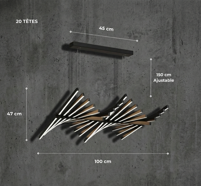 Suspension "La Constellation" — XXL Lustre Design 20 ou 30 Têtes LED Grand Salon | Linea Lumen