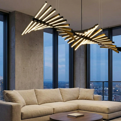 Suspension "La Constellation" — XXL Lustre Design 20 ou 30 Têtes LED Grand Salon | Linea Lumen
