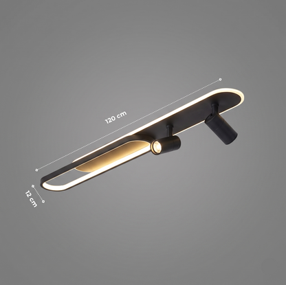 Plafonnier "Les Projecteurs" — Spots LED Orientables Noir Blanc Or Cuisine Salon | Linea Lumen