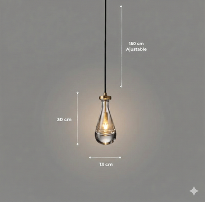 Suspension Art Déco Verre