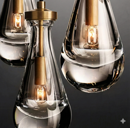 Suspension Art Déco Verre