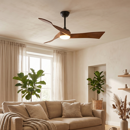Ventilateur "Le Sofucor" — 52" 3 Pales Bois Moteur DC