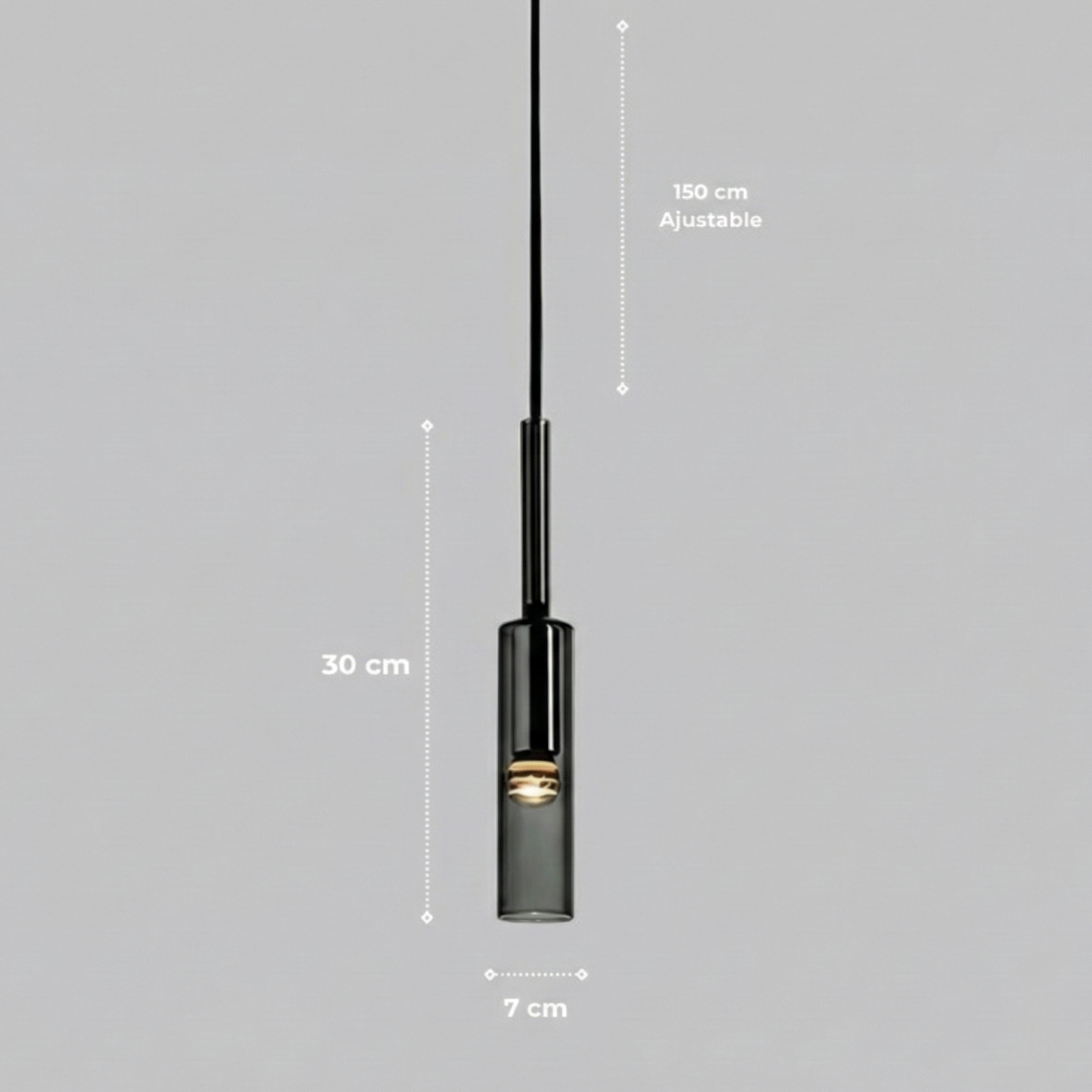 Suspension "La Nocturne" — Chevet Tube Cristal LED Tricolor Chambre Adulte | Linea Lumen