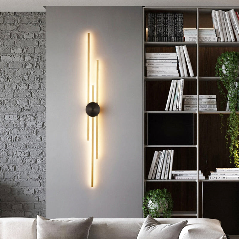 Grande Applique Murale "Le Cuivre" — LED Cuivre Minimaliste Luxe Salon Couloir | Linea Lumen