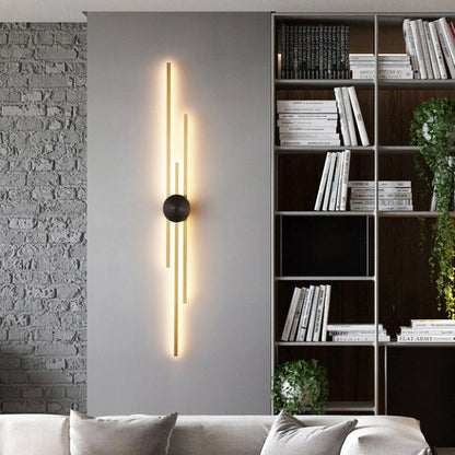 Grande Applique Murale "Le Cuivre" — LED Cuivre Minimaliste Luxe Salon Couloir | Linea Lumen