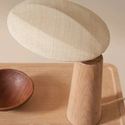 Lampe à Poser "L'Esprit" — Wabi-Sabi Bois LED E27 Zen Bohème Chic | Linea Lumen