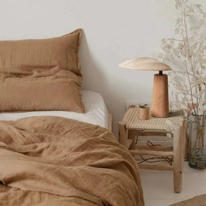 Lampe à Poser "L'Esprit" — Wabi-Sabi Bois LED E27 Zen Bohème Chic | Linea Lumen