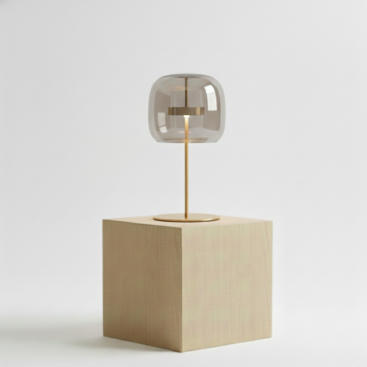 Lampe à Poser "L'Ambre" — Verre Nordique Dimmable