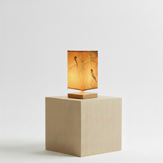 Lampe "La Pagode" — Bois & Tissu Style Chinois