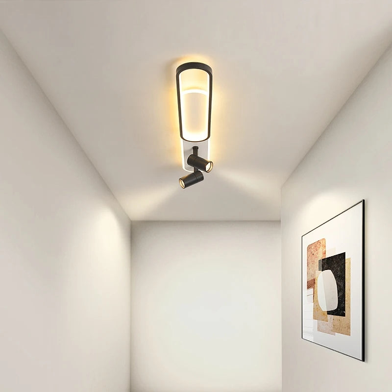 Plafonnier "Les Projecteurs" — Spots LED Orientables Noir Blanc Or Cuisine Salon | Linea Lumen