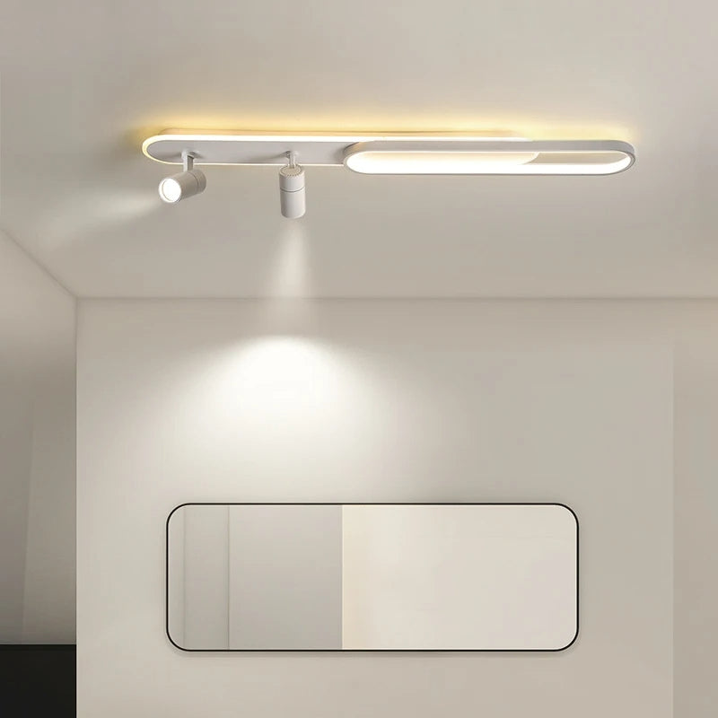 Plafonnier "Les Projecteurs" — Spots LED Orientables Noir Blanc Or Cuisine Salon | Linea Lumen