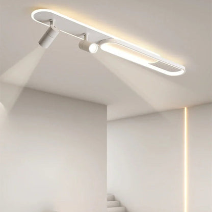 Plafonnier "Les Projecteurs" — Spots LED Orientables Noir Blanc Or Cuisine Salon | Linea Lumen