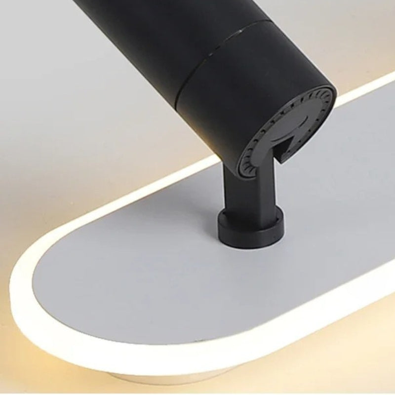 Plafonnier "Les Projecteurs" — Spots LED Orientables Noir Blanc Or Cuisine Salon | Linea Lumen