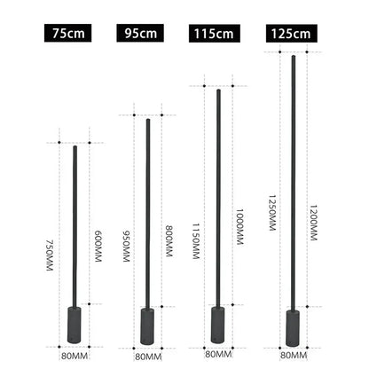 Borne-Lampadaire "La Sentinelle" — LED Noire Extérieure
