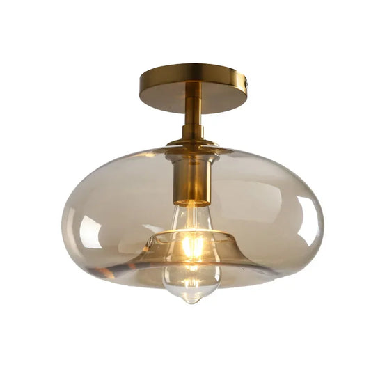 Plafonnier Verre — LED Minimaliste