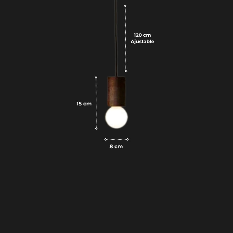 Suspension "Le Cylindre" — Tube Bois Massif Japandi Naturel ou Noyer 3 Hauteurs | Linea Lumen