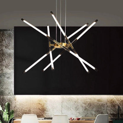 Suspension "Le Sputnik Doré" — Lustre LED Doré Dimmable Sputnik Salle à Manger | Linea Lumen