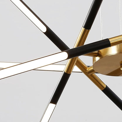 Suspension "Le Sputnik Doré" — Lustre LED Doré Dimmable Sputnik Salle à Manger | Linea Lumen