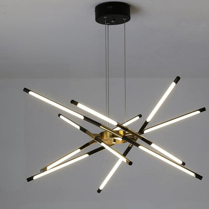Suspension "Le Sputnik Doré" — Lustre LED Doré Dimmable Sputnik Salle à Manger | Linea Lumen