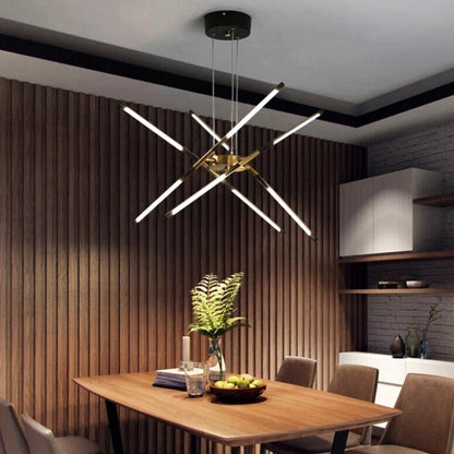 Suspension "Le Sputnik Doré" — Lustre LED Doré Dimmable Sputnik Salle à Manger | Linea Lumen
