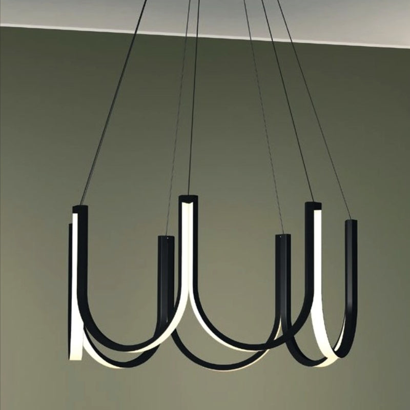 Suspension "Le Grand Large" — XXL LED Barres Déployées Loft Grand Salon | Linea Lumen