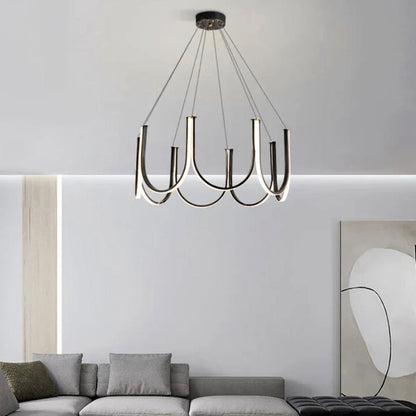 Suspension "Le Grand Large" — XXL LED Barres Déployées Loft Grand Salon | Linea Lumen
