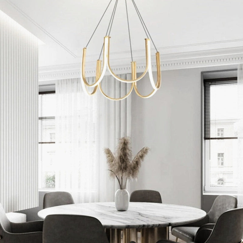Suspension "Le Grand Large" — XXL LED Barres Déployées Loft Grand Salon | Linea Lumen