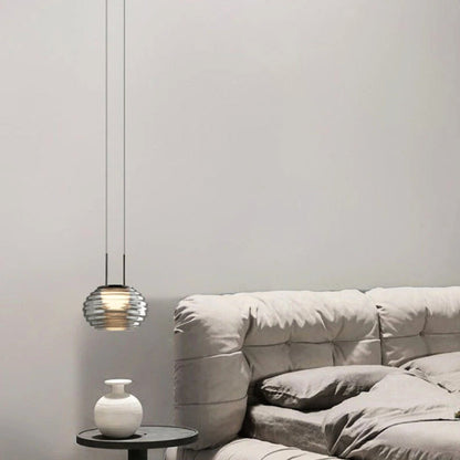 Suspension "La Conviviale" — Verre Soufflé Cannelé Design Moderne Salle à Manger | Linea Lumen